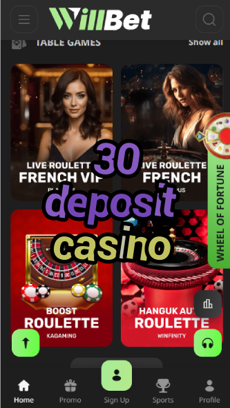 30 Deposit Casino - $30 Minimum Deposit Casinos-casinoorder.vip