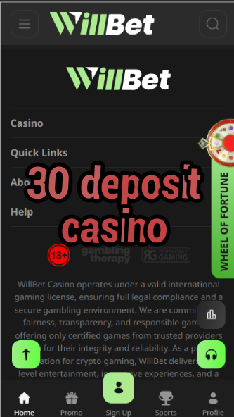 30 Deposit Casino - $30 Minimum Deposit Casinos-casinoorder.vip